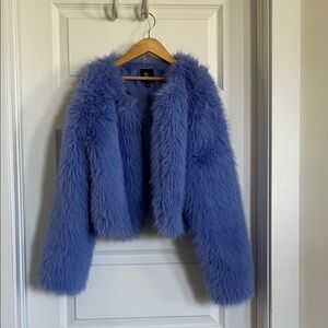 art class Kids Fuzzy Blue Jacket